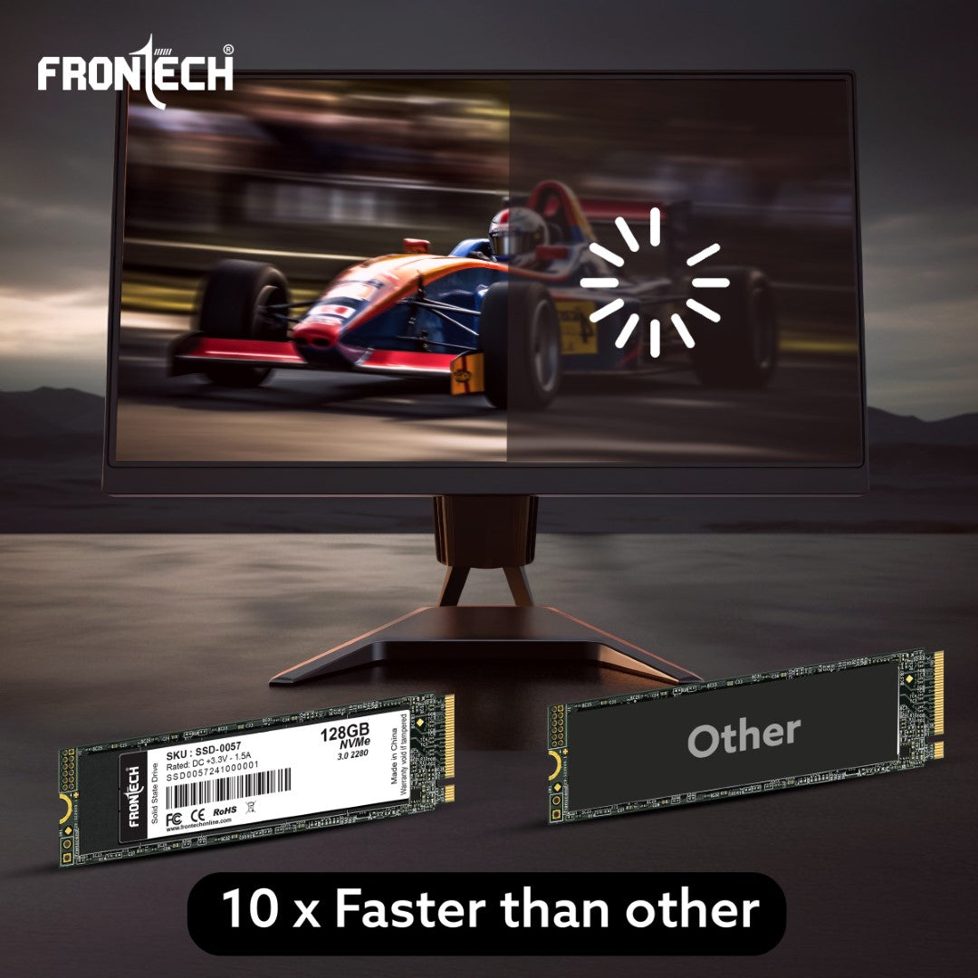 Frontech 128GB Internal SSD | M.2 2280 NVMe, Ultra-Fast 1800/550 Mbps (SSD-0057) Frontech 128GB Internal SSD | M.2 2280 NVMe, Ultra-Fast 1800/550 Mbps (SSD-0057)